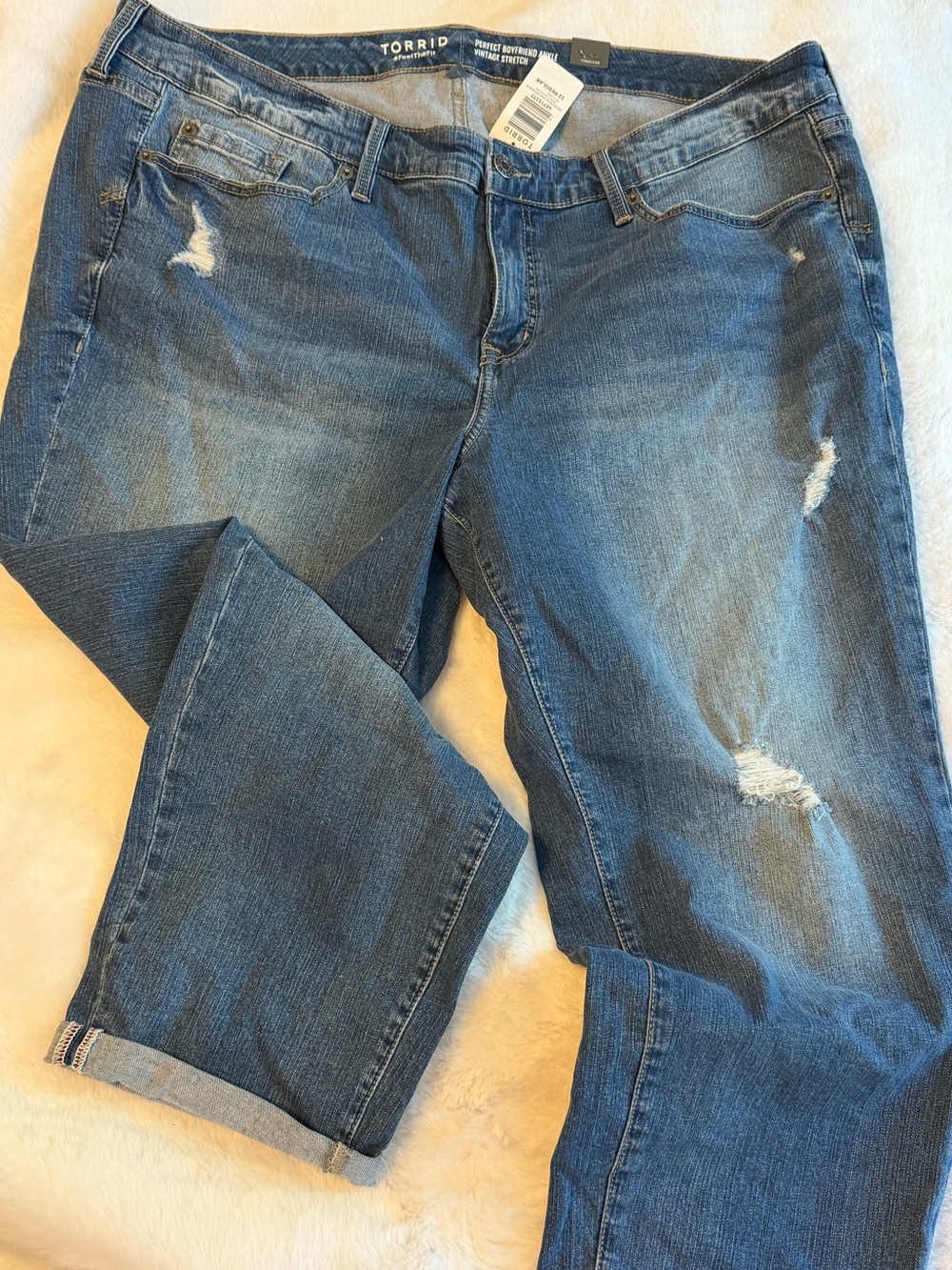 Torrid Mid- Rise Boyfriend Jeans